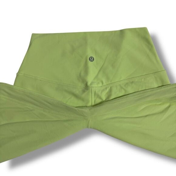 Lululemon Align High-Rise Leggings Neon Yellow Size 8 Buttery Soft Yoga Pants - Picture 6 of 8